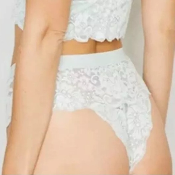 NWT $34 We are HAH (Hot as Hell) Spin me Lace Panty XS X-Small Something Blue - Picture 9 of 9